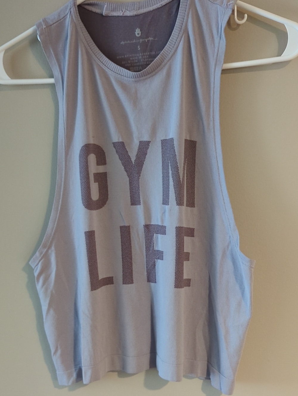 NWOT- Spiritual Gangster Light Lavender Scoop Neck Tank Top